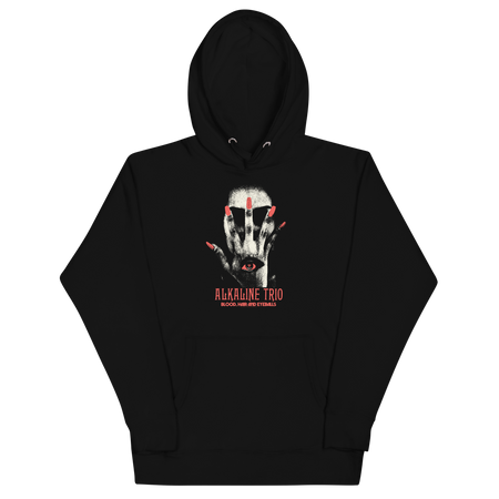 Stakes Alkaline Trio Blood, Hair, and Eyeballs Hoodie Black