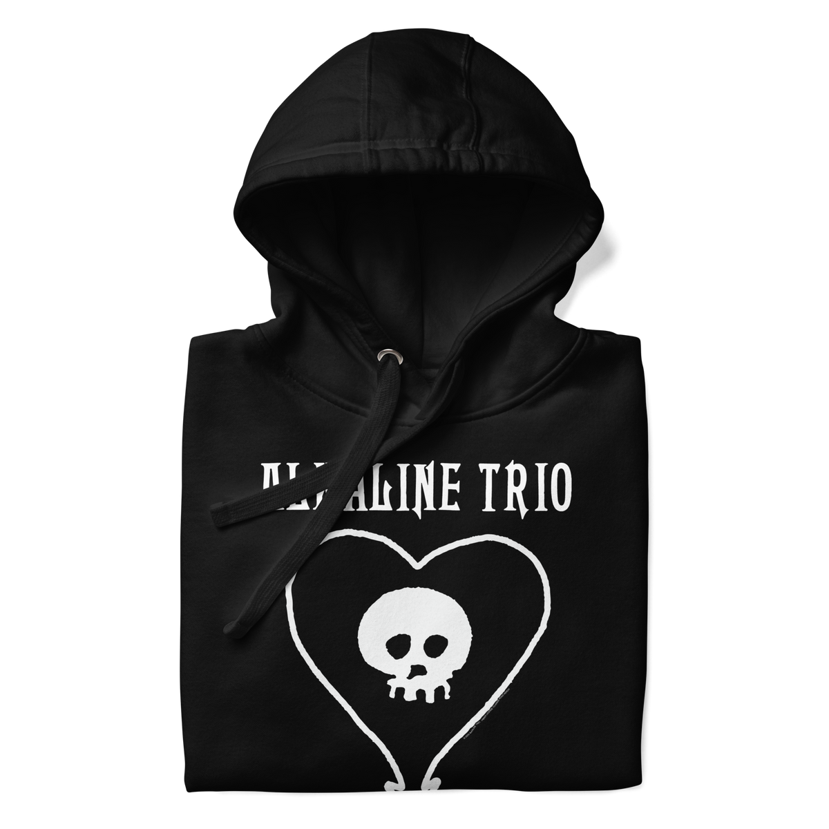 Stakes Alkaline Trio Heart Skull Hoodie Black