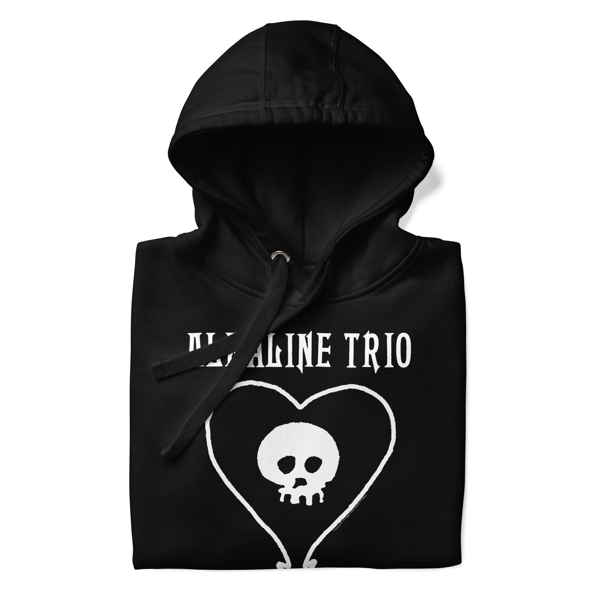 Stakes Alkaline Trio Heart Skull Hoodie Black