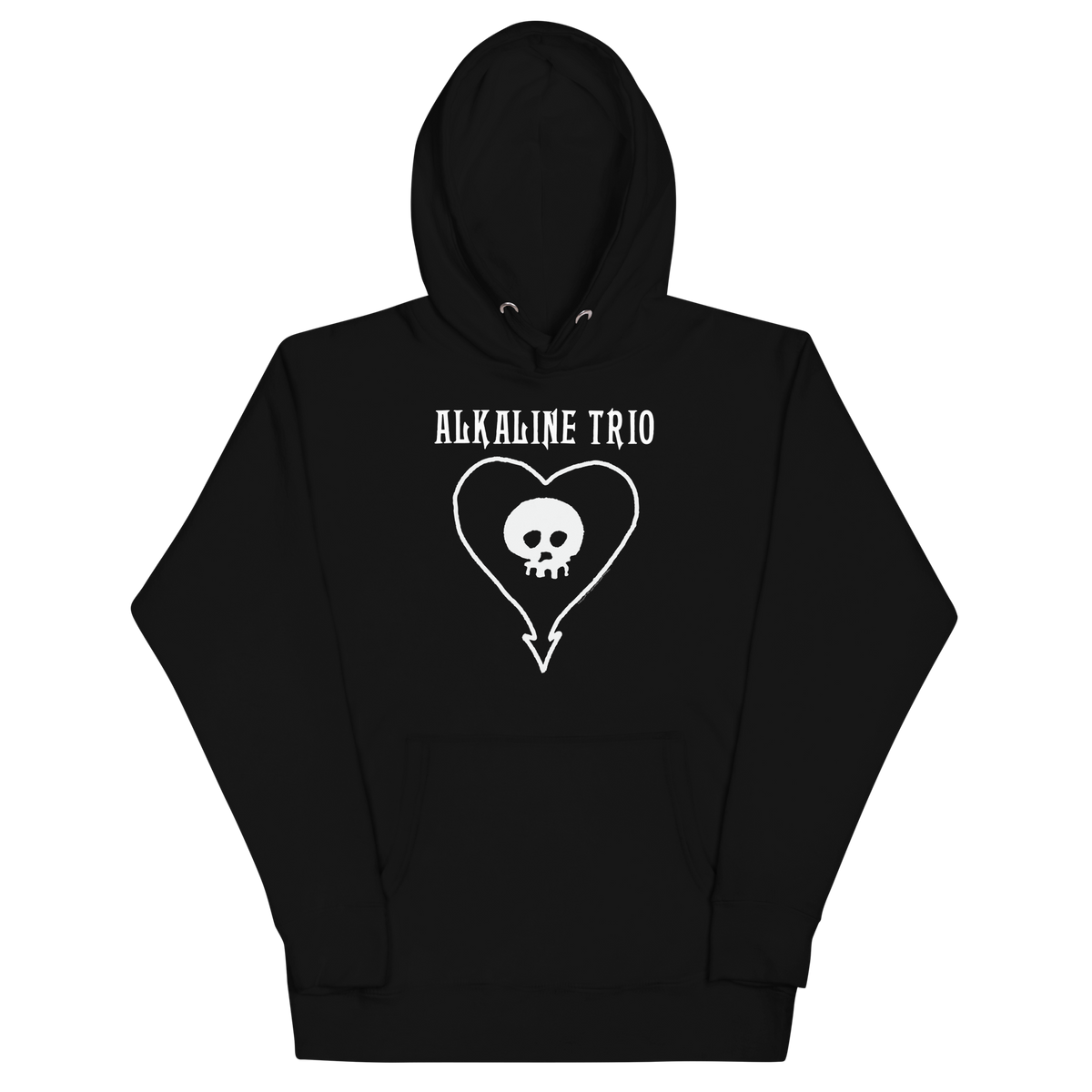 Stakes Alkaline Trio Heart Skull Hoodie Black