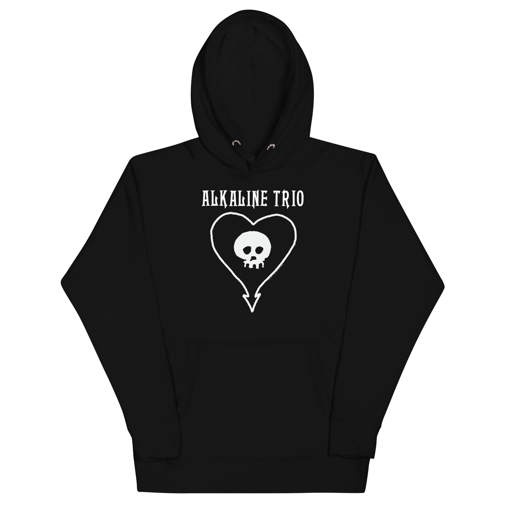 Stakes Alkaline Trio Heart Skull Hoodie Black