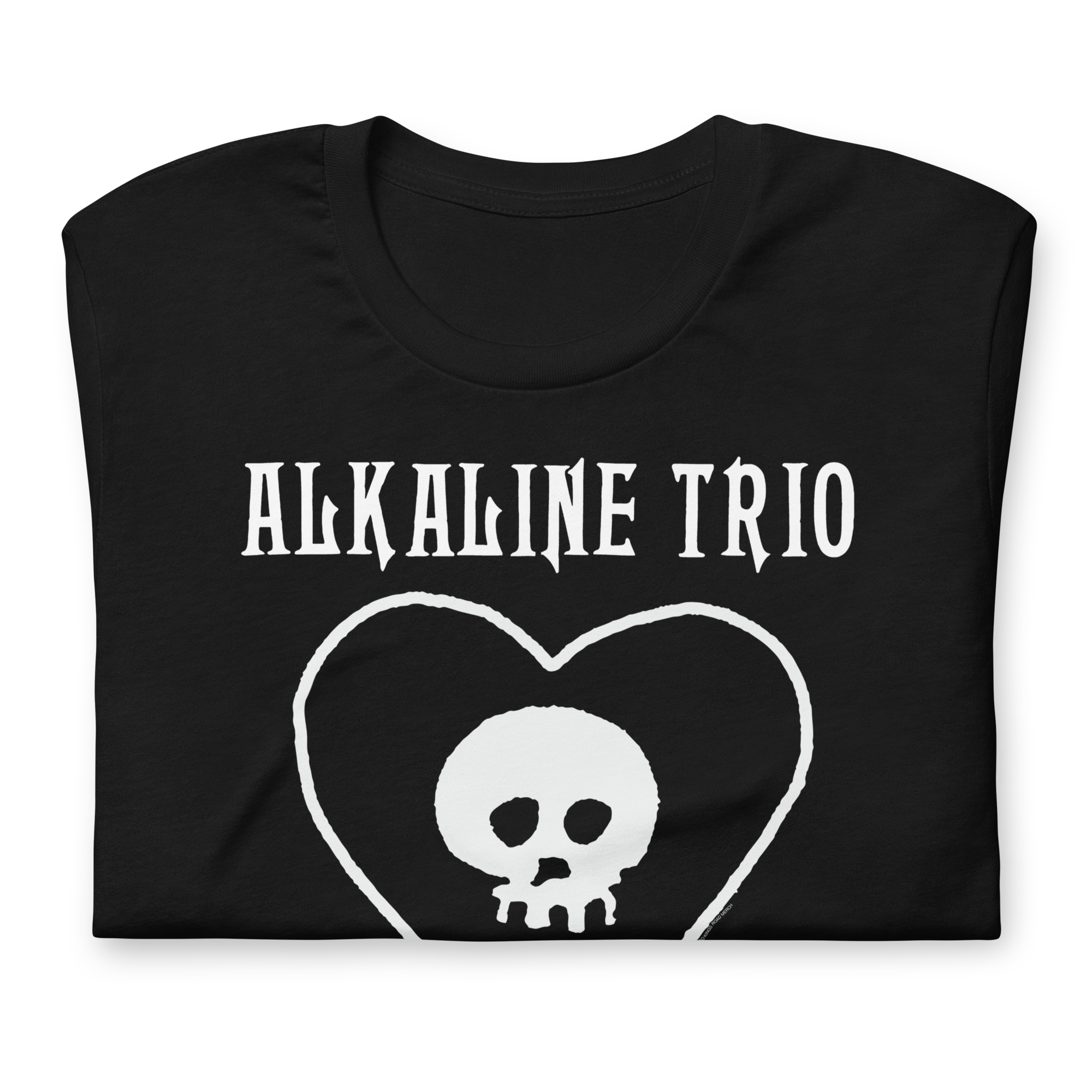 Stakes Alkaline Trio Heart Skull T-Shirt Black