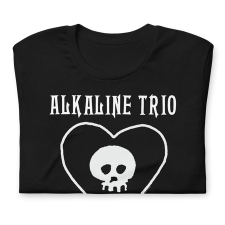 Stakes Alkaline Trio Heart Skull T-Shirt Black