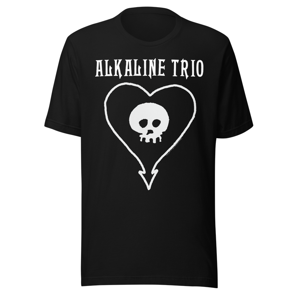 Stakes Alkaline Trio Heart Skull T-Shirt Black