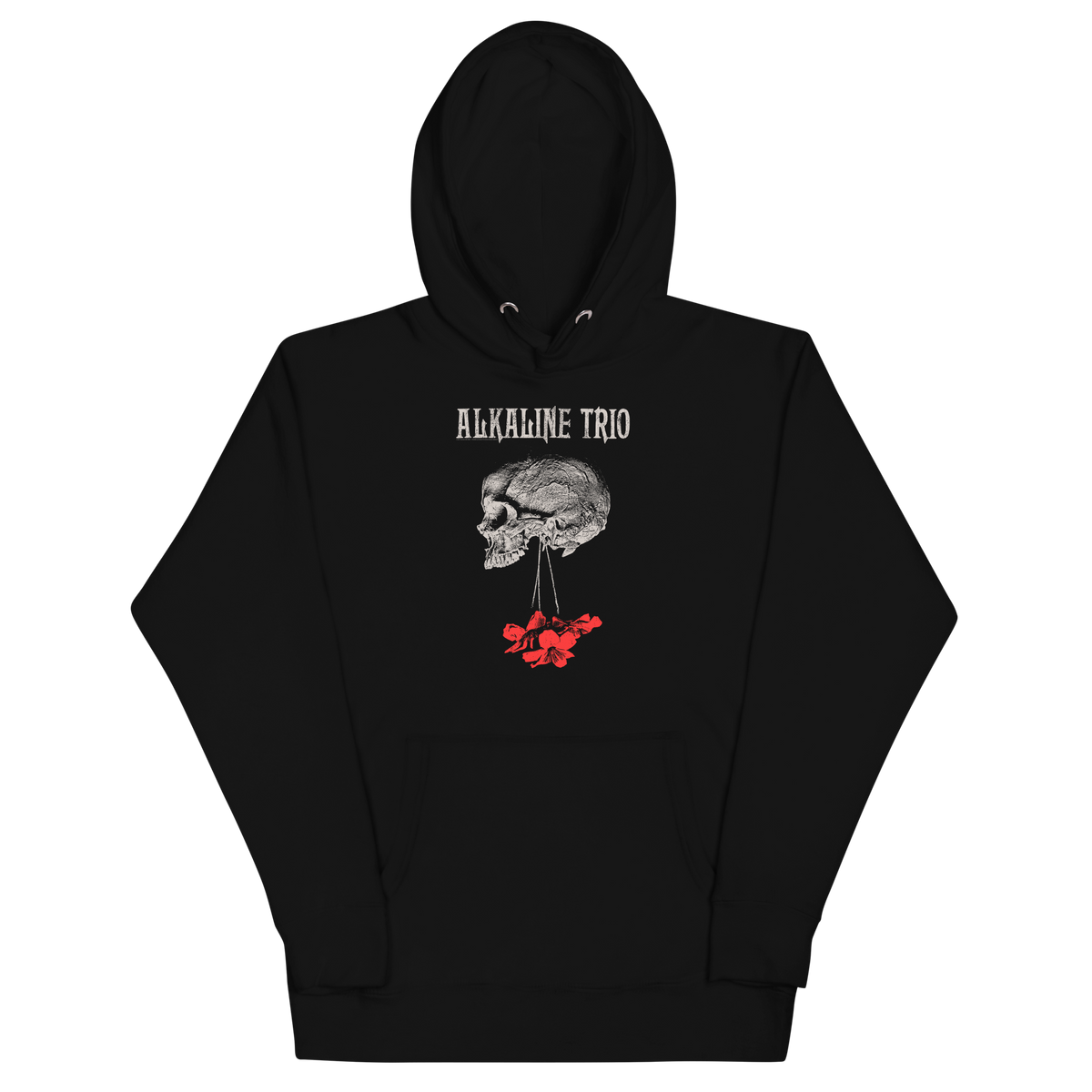Stakes Alkaline Trio Roses Blooming Hoodie Black