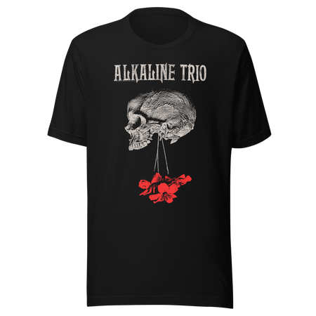 Stakes Alkaline Trio Roses Blooming T-Shirt Black