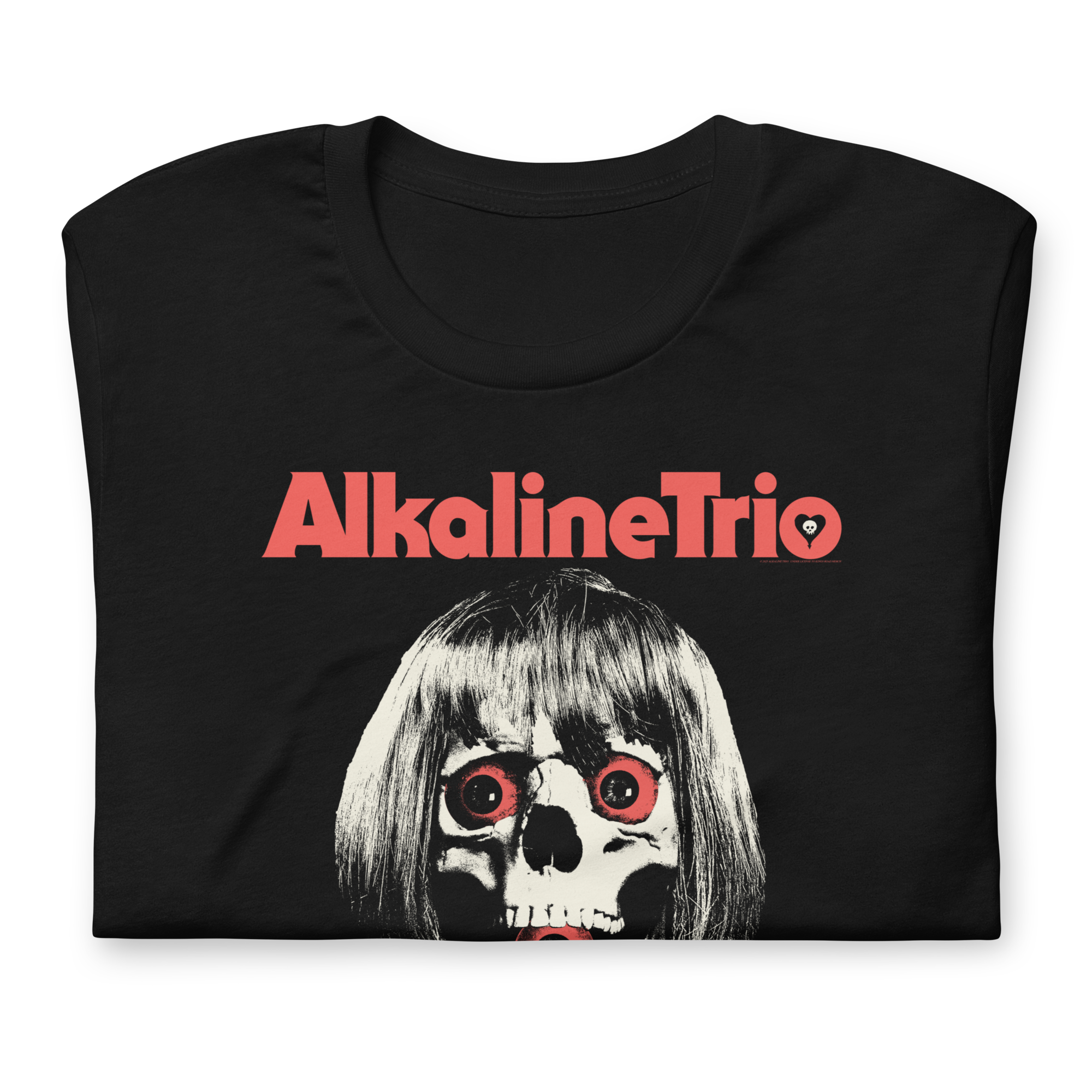 Stakes Alkaline Trio Wig Skull T-Shirt Black