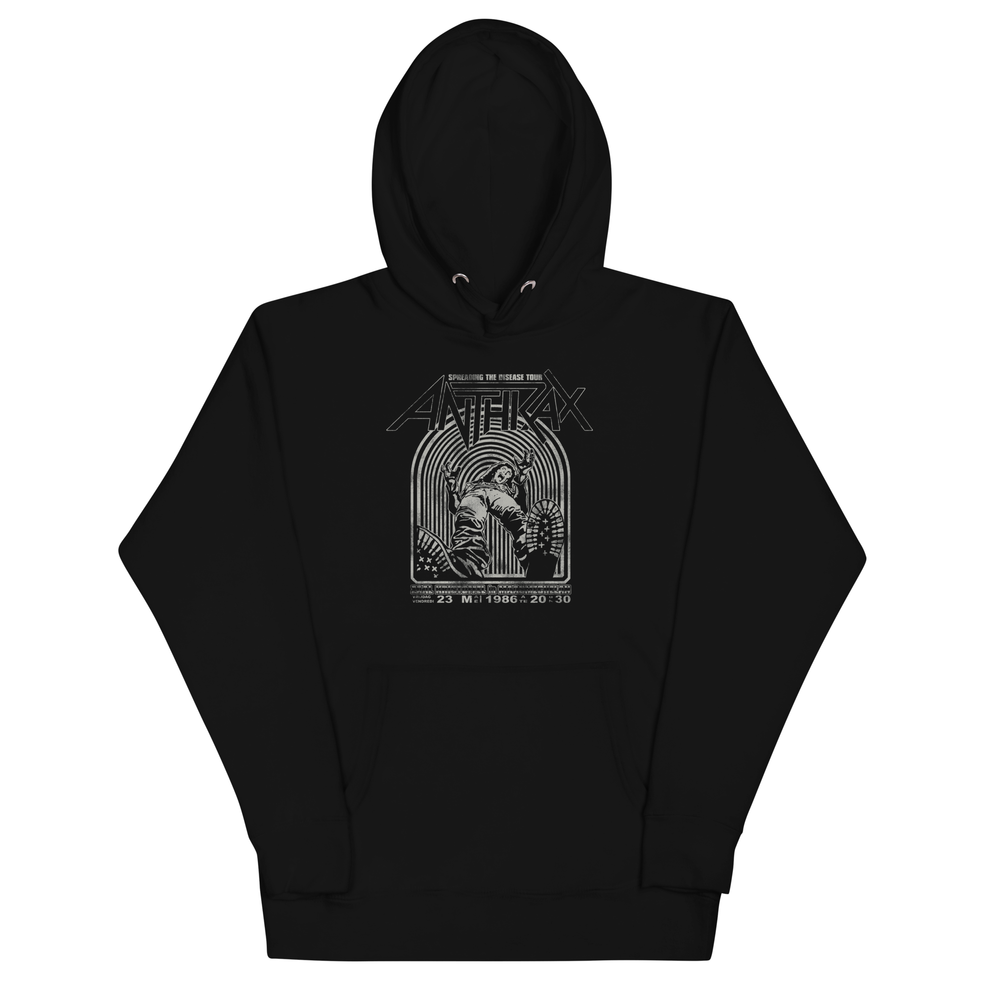 Stakes Anthrax 1986 Tour Classic Hoodie Black