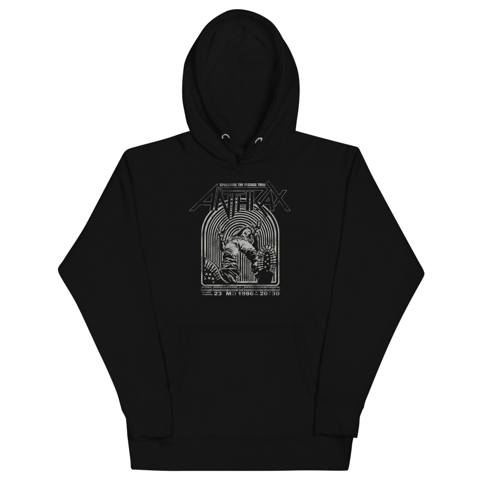 Stakes Anthrax 1986 Tour Classic Hoodie Black