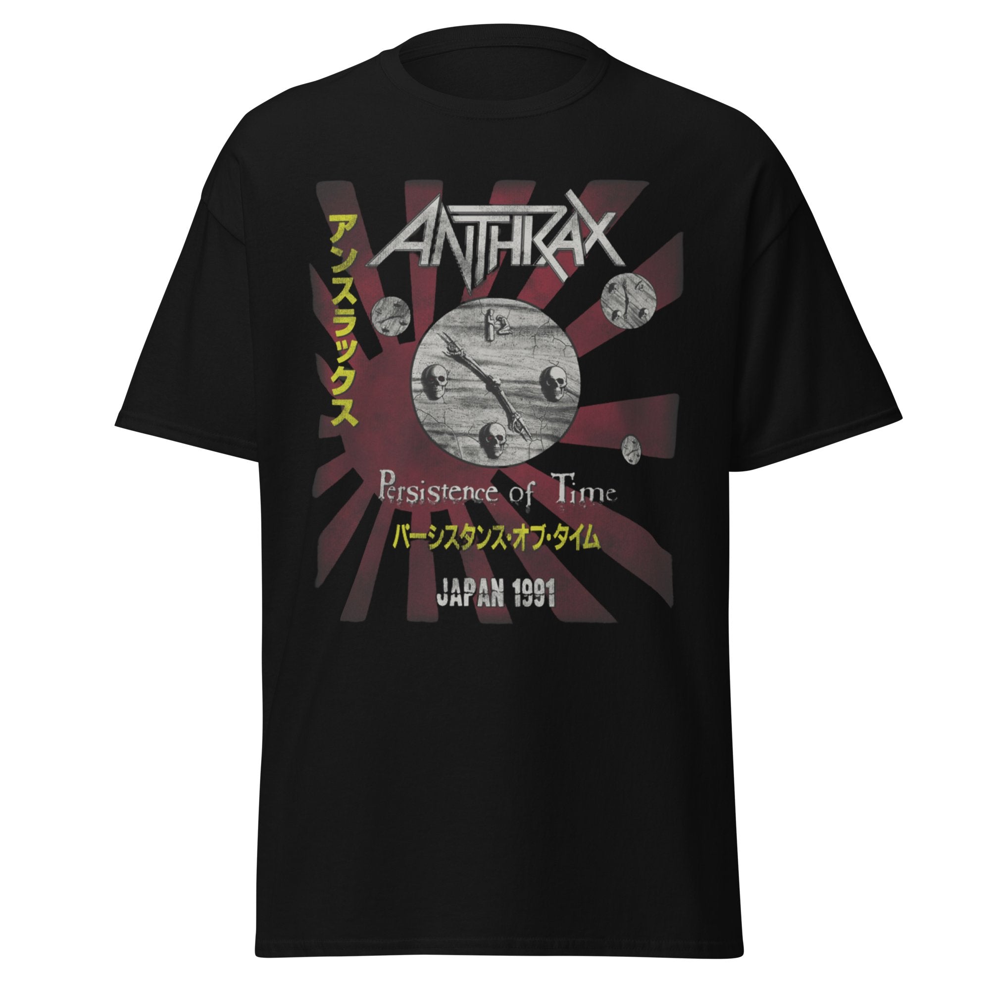 Stakes Anthrax - Japan 91 Tour Jumbo Print T-Shirt Black