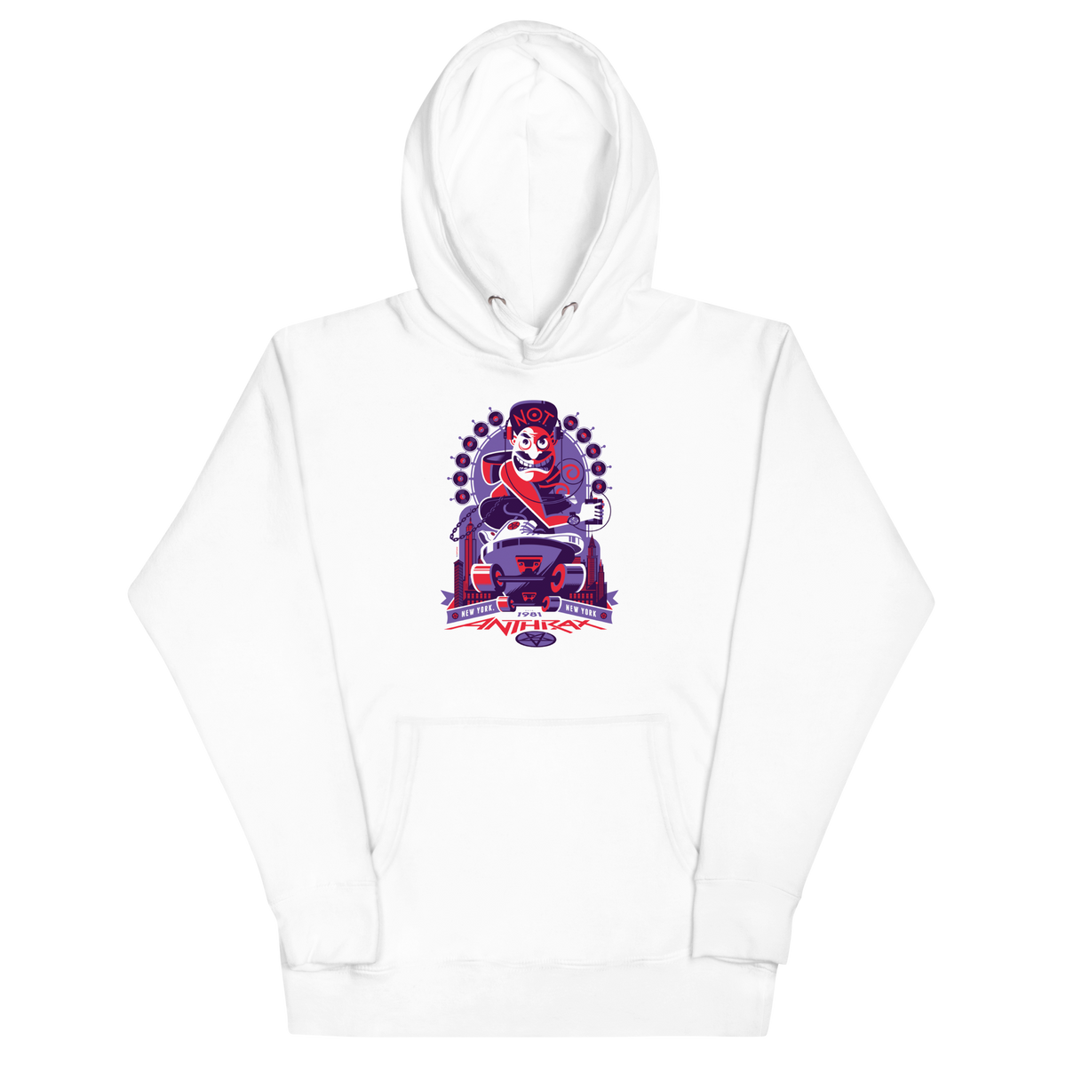 Stakes Anthrax New York 81 Classic Hoodie White