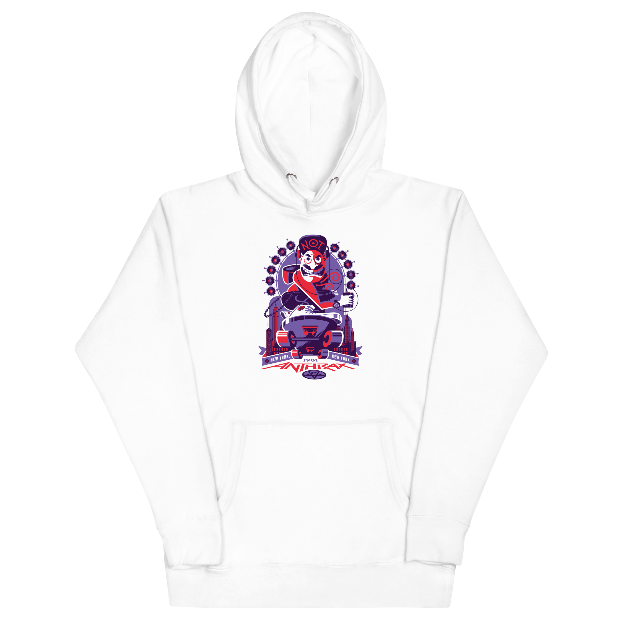 Stakes Anthrax New York 81 Classic Hoodie White