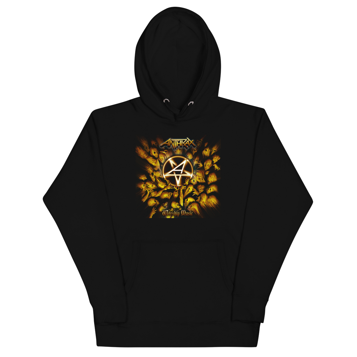 Stakes Anthrax - Pentagram Logo Hoodie #1026 Black