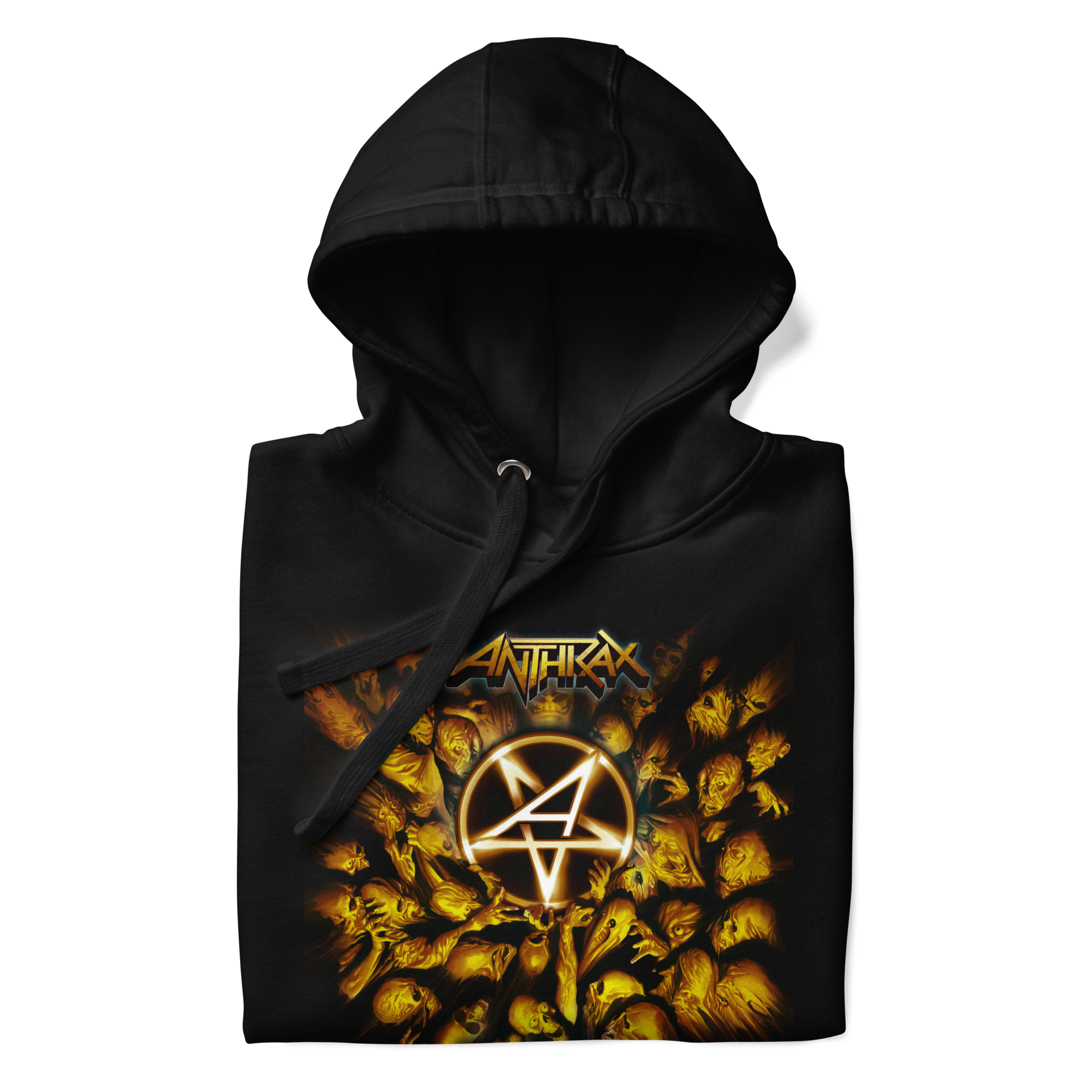 Stakes Anthrax - Pentagram Logo Hoodie #1026 Black