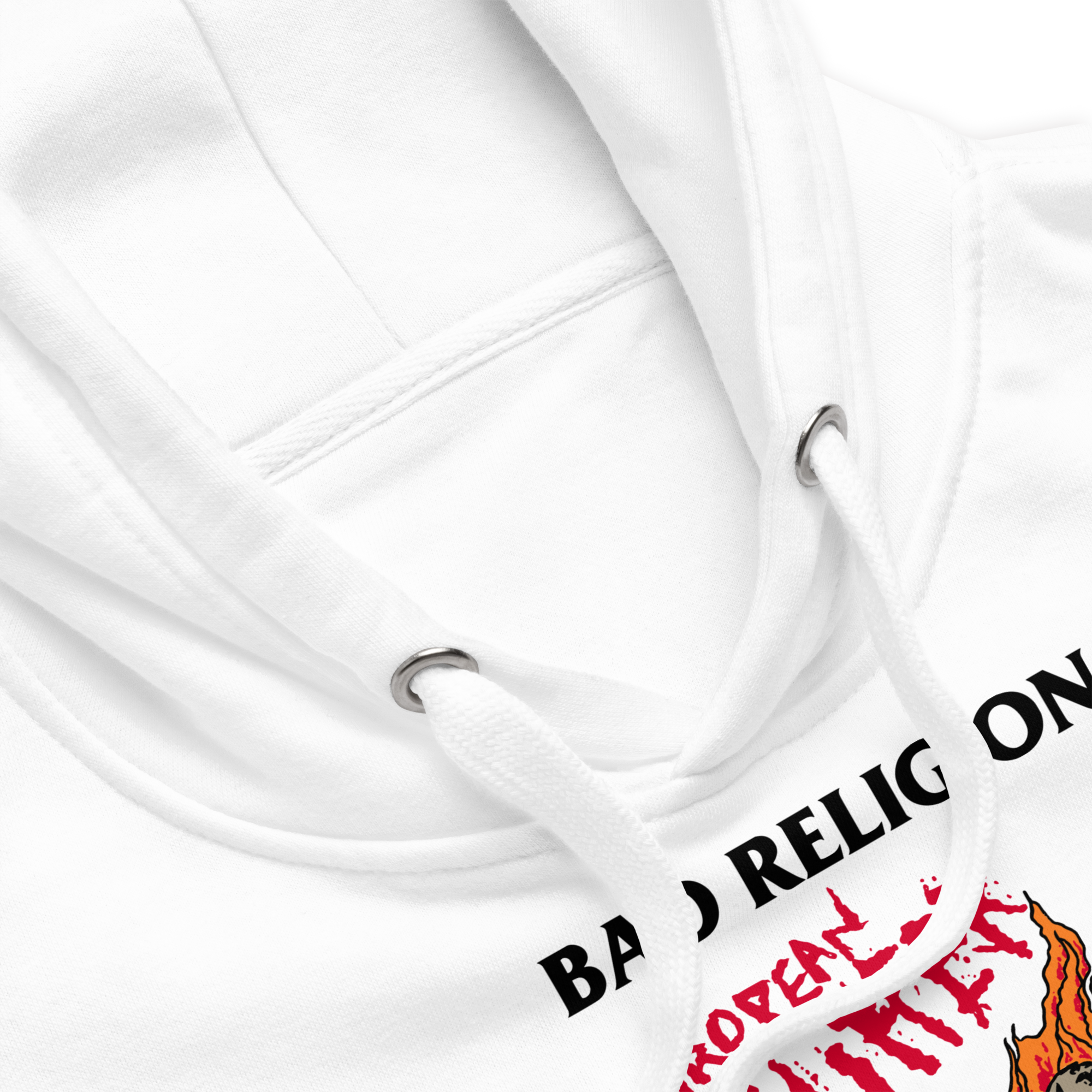 Stakes Bad Religion 1989 European Tour Vintage Hoodie White