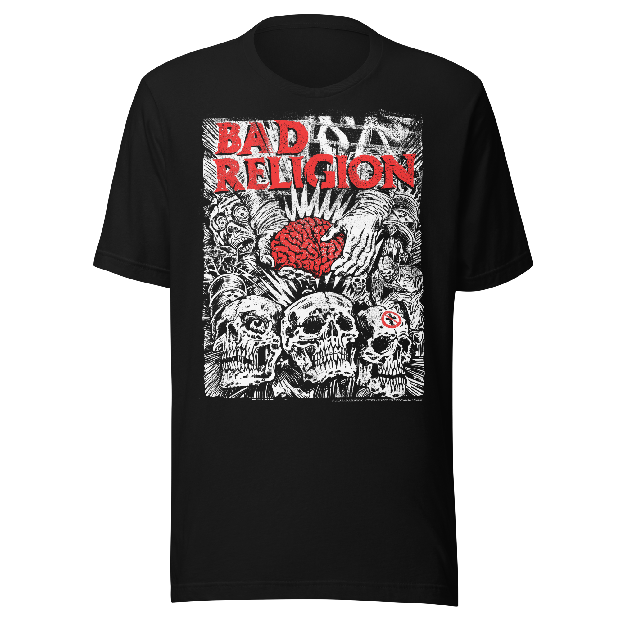 Stakes Bad Religion Brains T-Shirt Black
