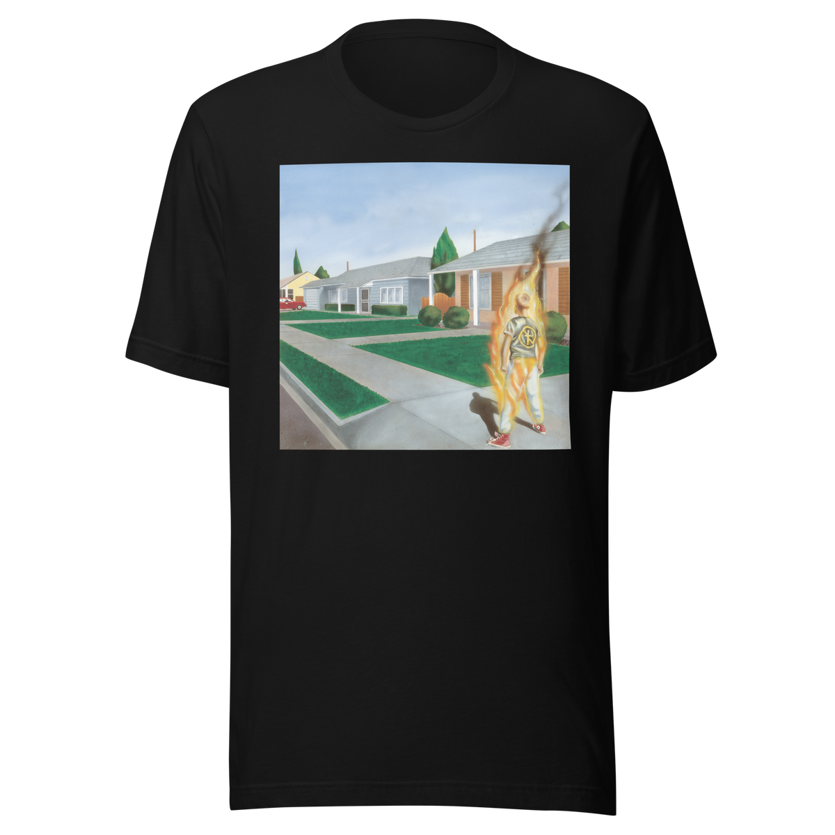 Stakes Bad Religion Suffer Album Cover T-Shirt Black