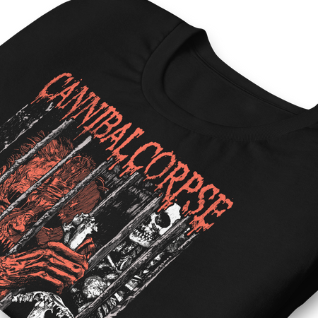 Stakes Cannibal Corpse Behind Bars T-Shirt Black