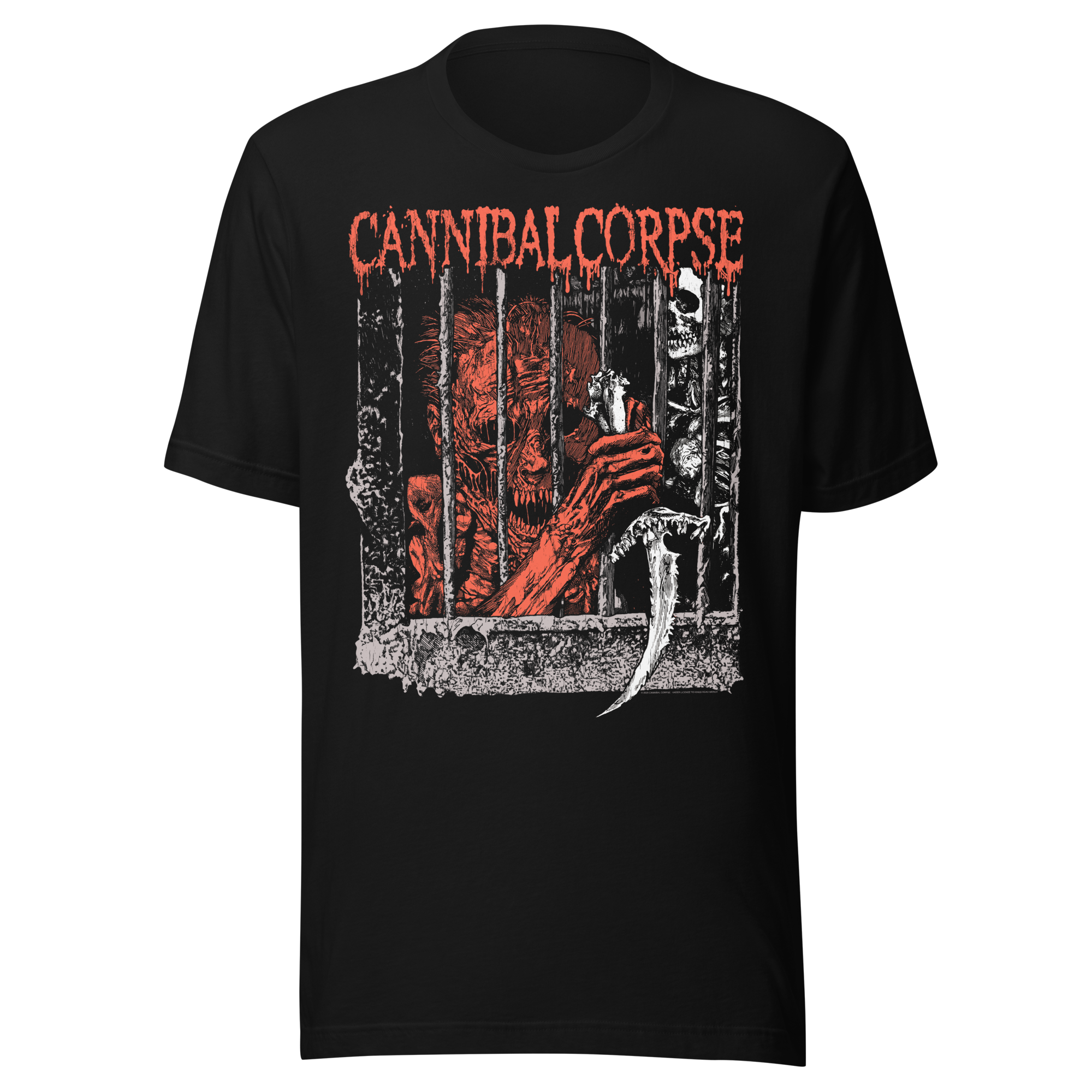 Stakes Cannibal Corpse Behind Bars T-Shirt Black