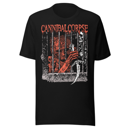 Stakes Cannibal Corpse Behind Bars T-Shirt Black