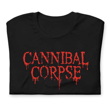 Stakes Cannibal Corpse Blood Drip Logo T-Shirt Black