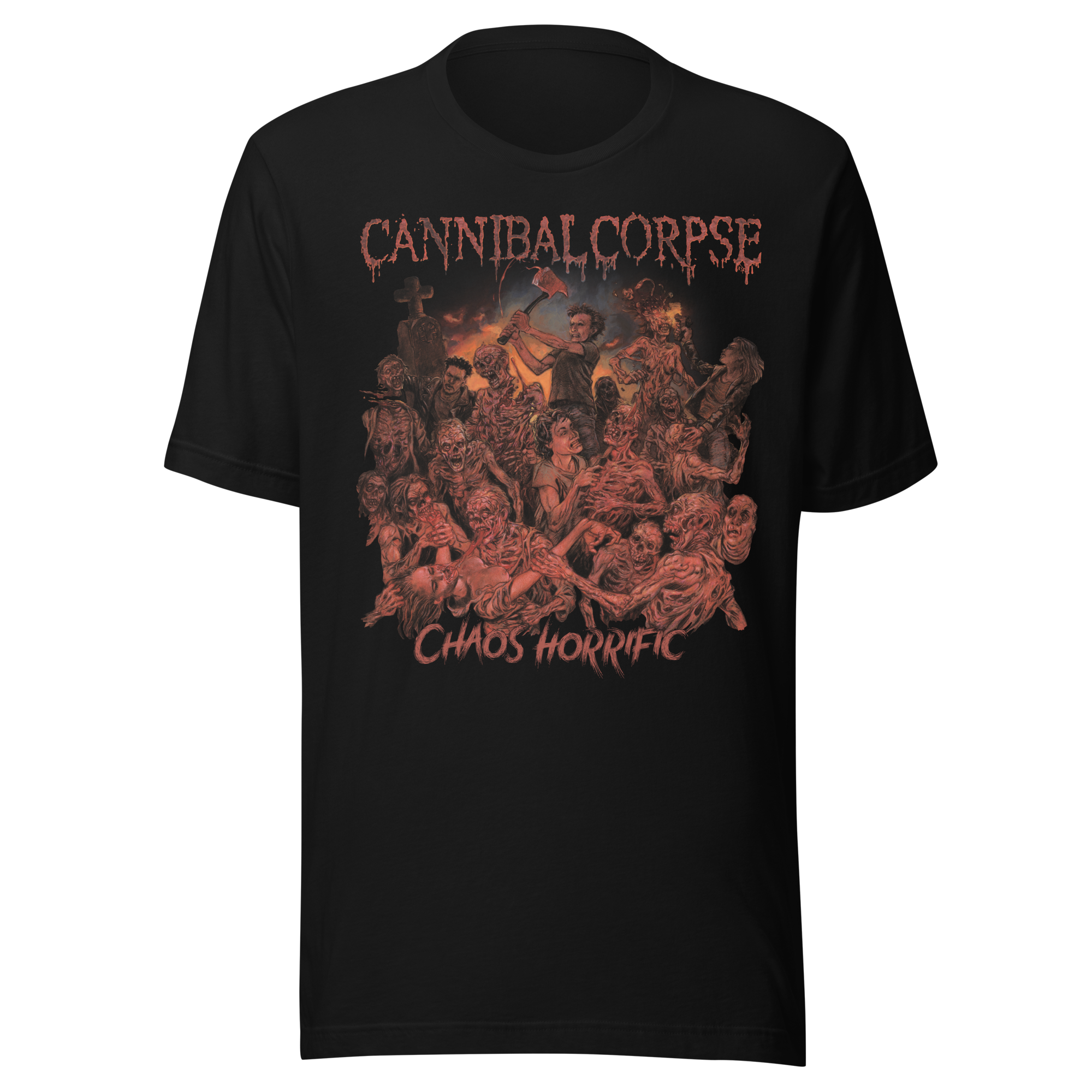 Stakes Cannibal Corpse Chaos Horrific T-Shirt Black