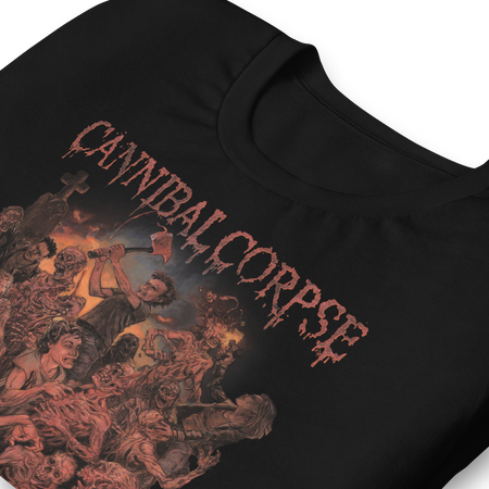 Stakes Cannibal Corpse Chaos Horrific T-Shirt Black