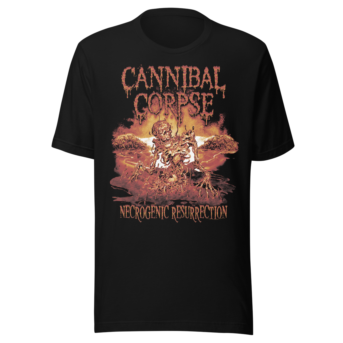 Stakes Cannibal Corpse Necrogenic Resurrection T-Shirt Black