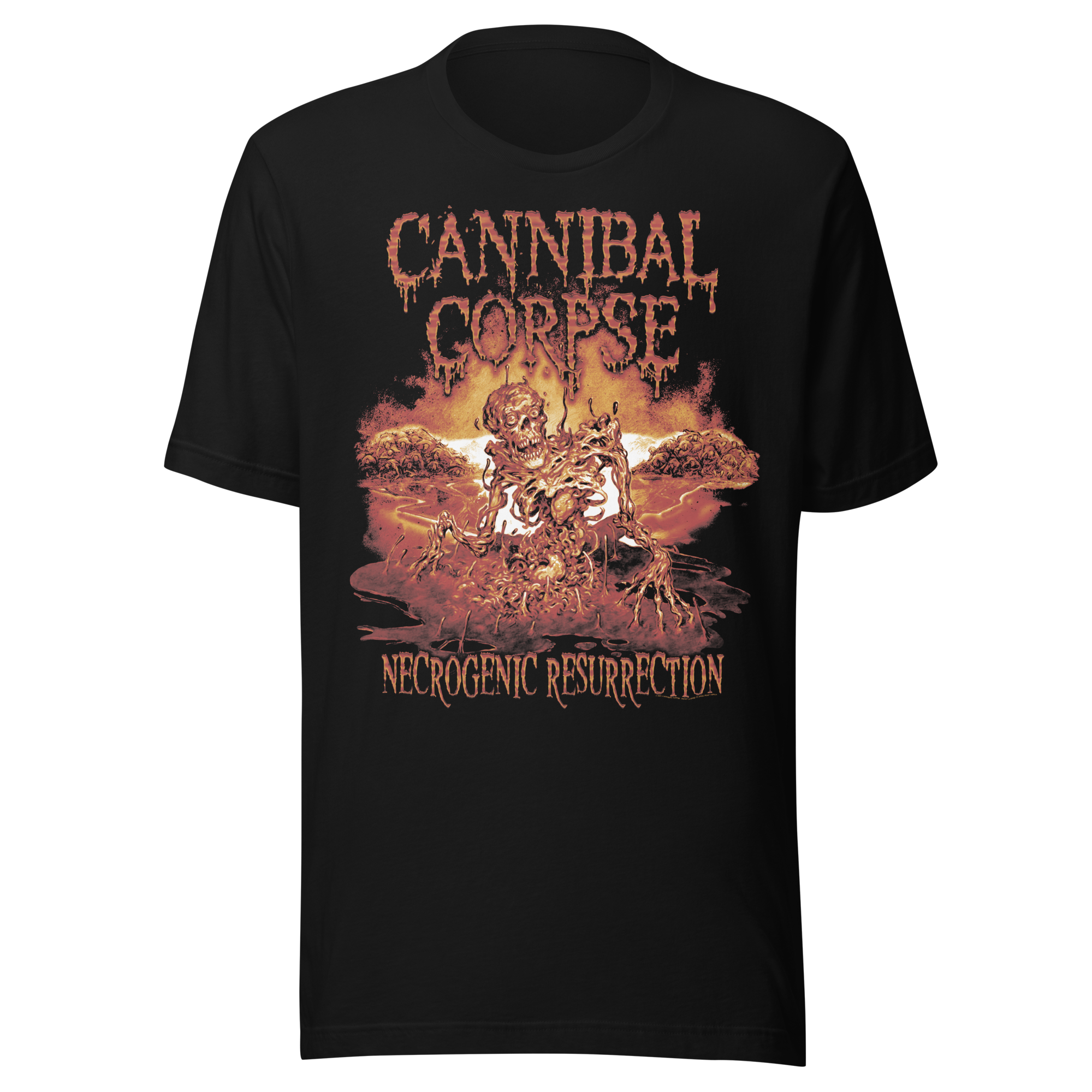 Stakes Cannibal Corpse Necrogenic Resurrection T-Shirt Black