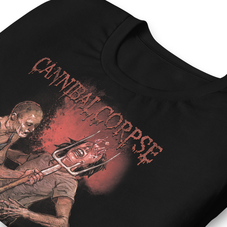 Stakes Cannibal Corpse Pitchfork T-Shirt Black
