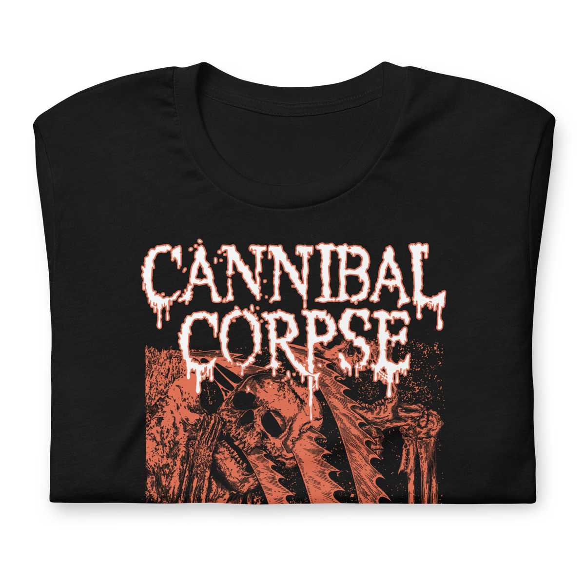 Stakes Cannibal Corpse White Drip Logo T-Shirt Black