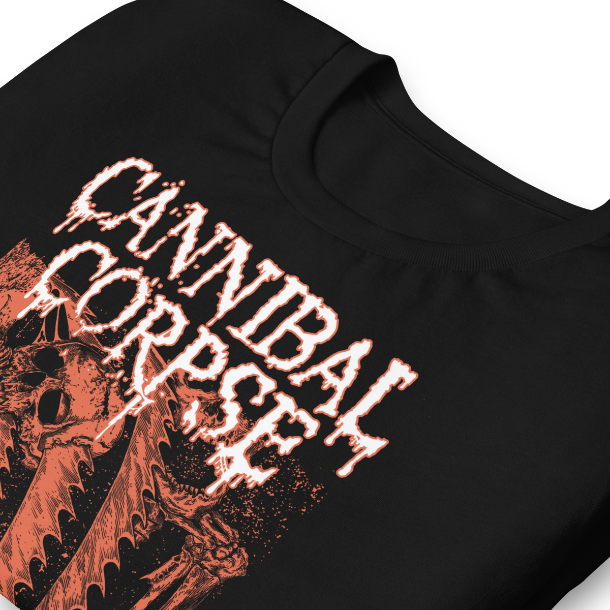 Stakes Cannibal Corpse White Drip Logo T-Shirt Black