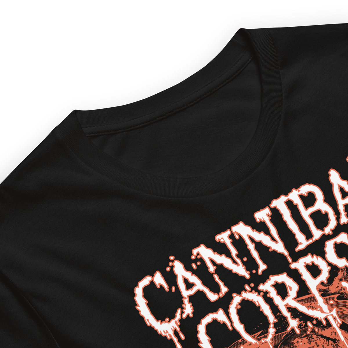 Stakes Cannibal Corpse White Drip Logo T-Shirt Black