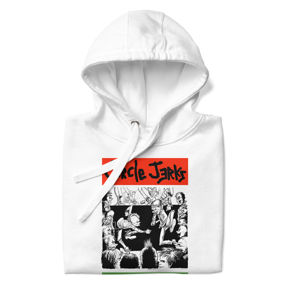 Stakes Circle Jerks 1985 American Tour Vintage Hoodie White