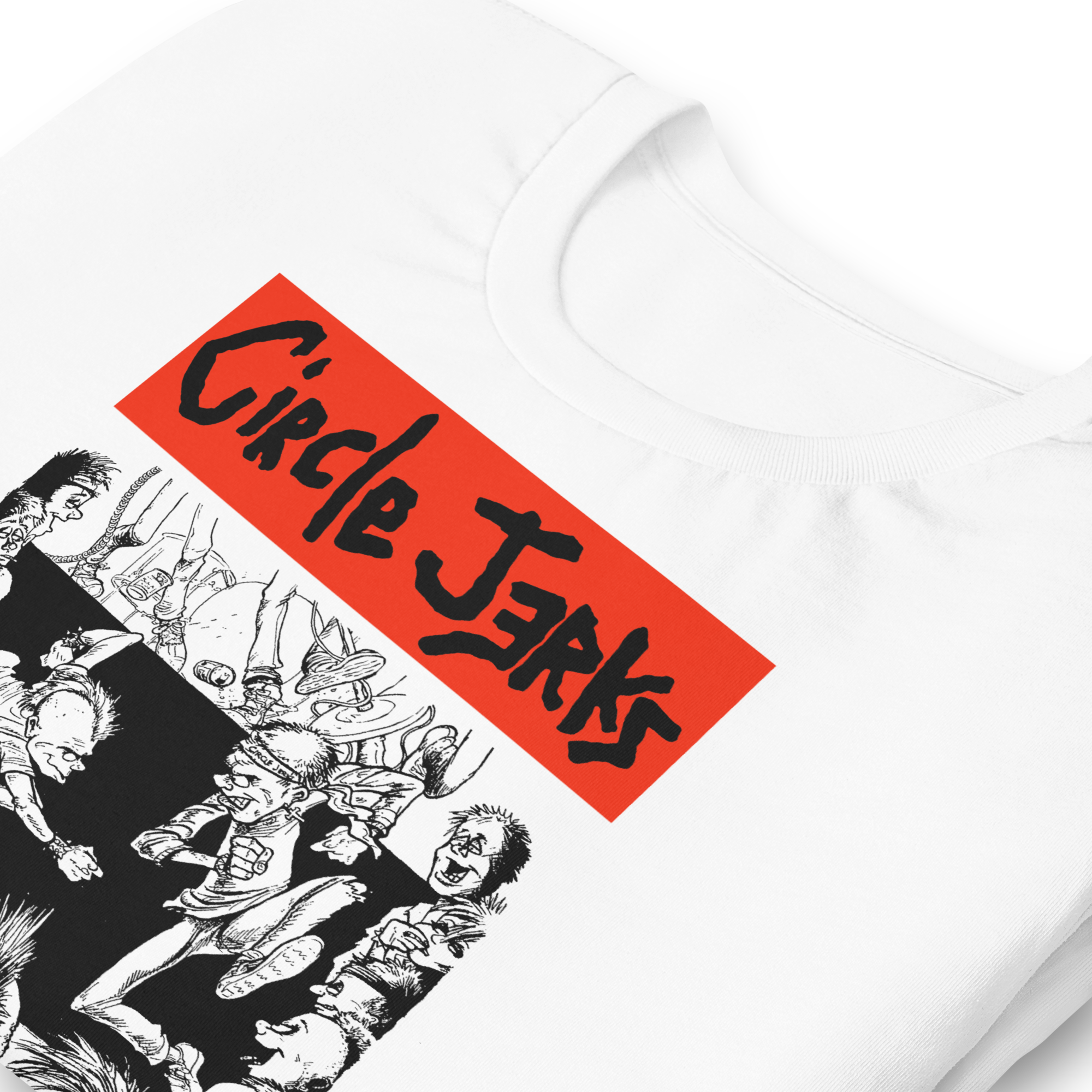 Stakes Circle Jerks 1985 American Tour Vintage T-Shirt White