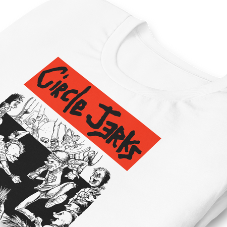 Stakes Circle Jerks 1985 American Tour Vintage T-Shirt White