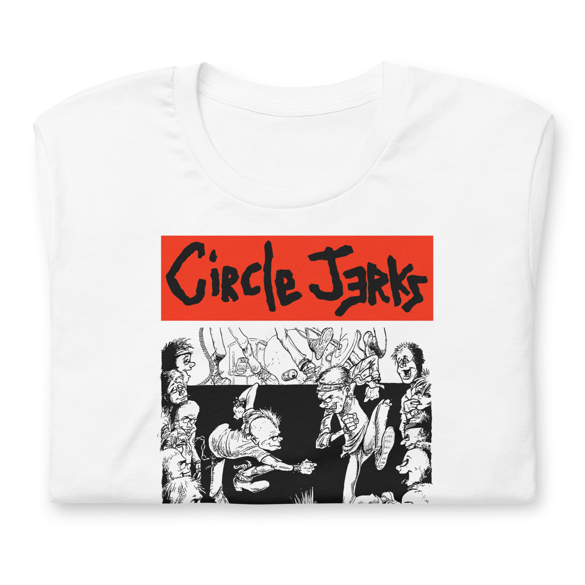 Stakes Circle Jerks 1985 American Tour Vintage T-Shirt White