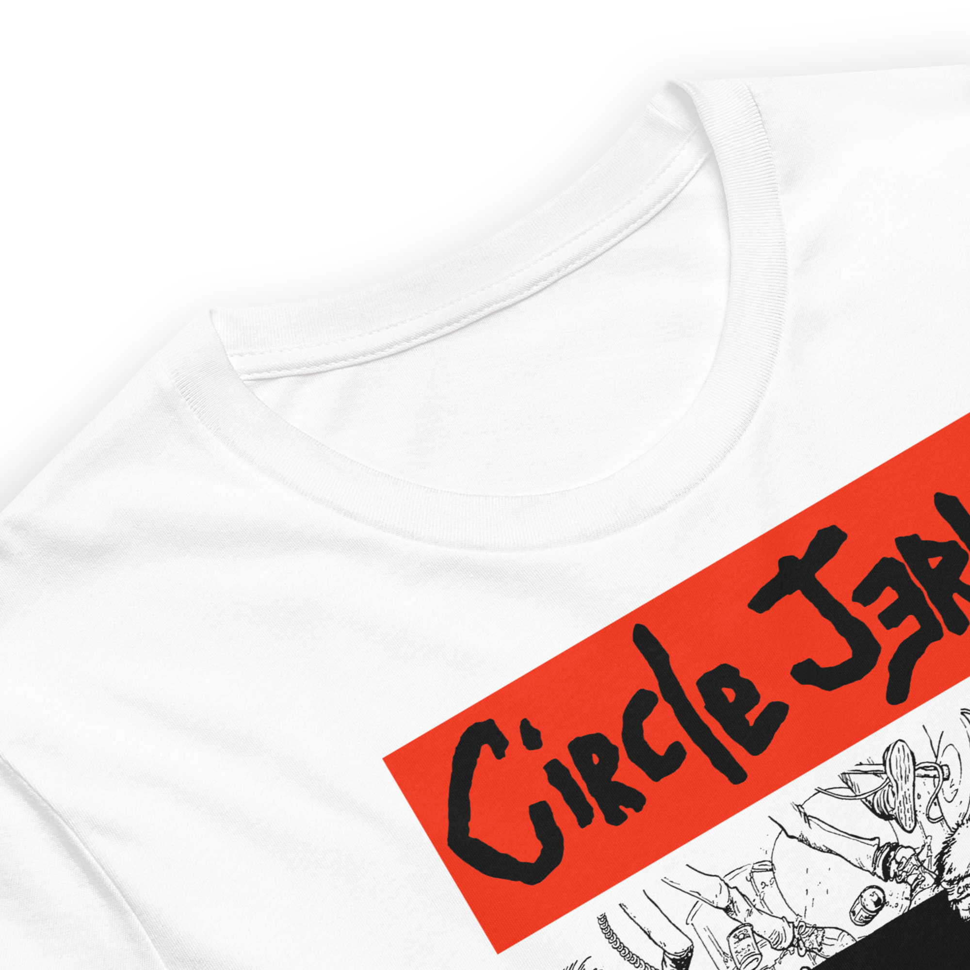 Stakes Circle Jerks 1985 American Tour Vintage T-Shirt White