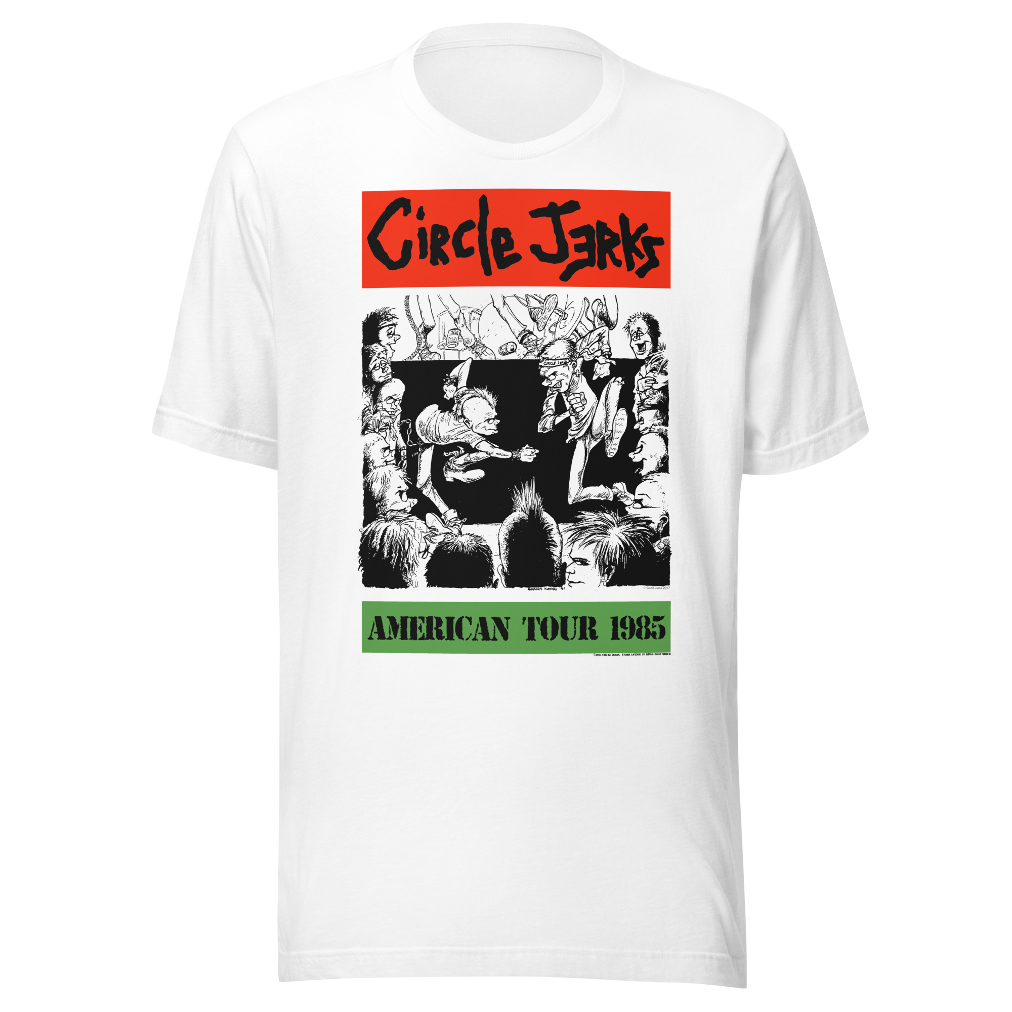 Stakes Circle Jerks 1985 American Tour Vintage T-Shirt White