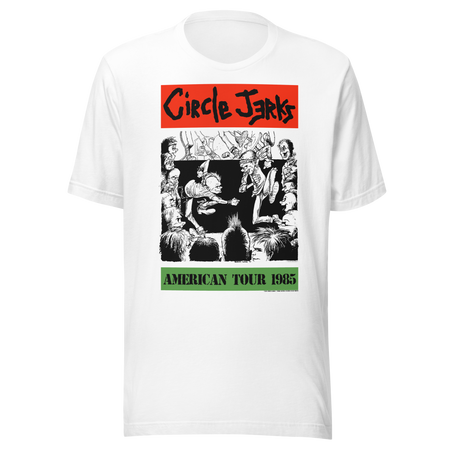Stakes Circle Jerks 1985 American Tour Vintage T-Shirt White