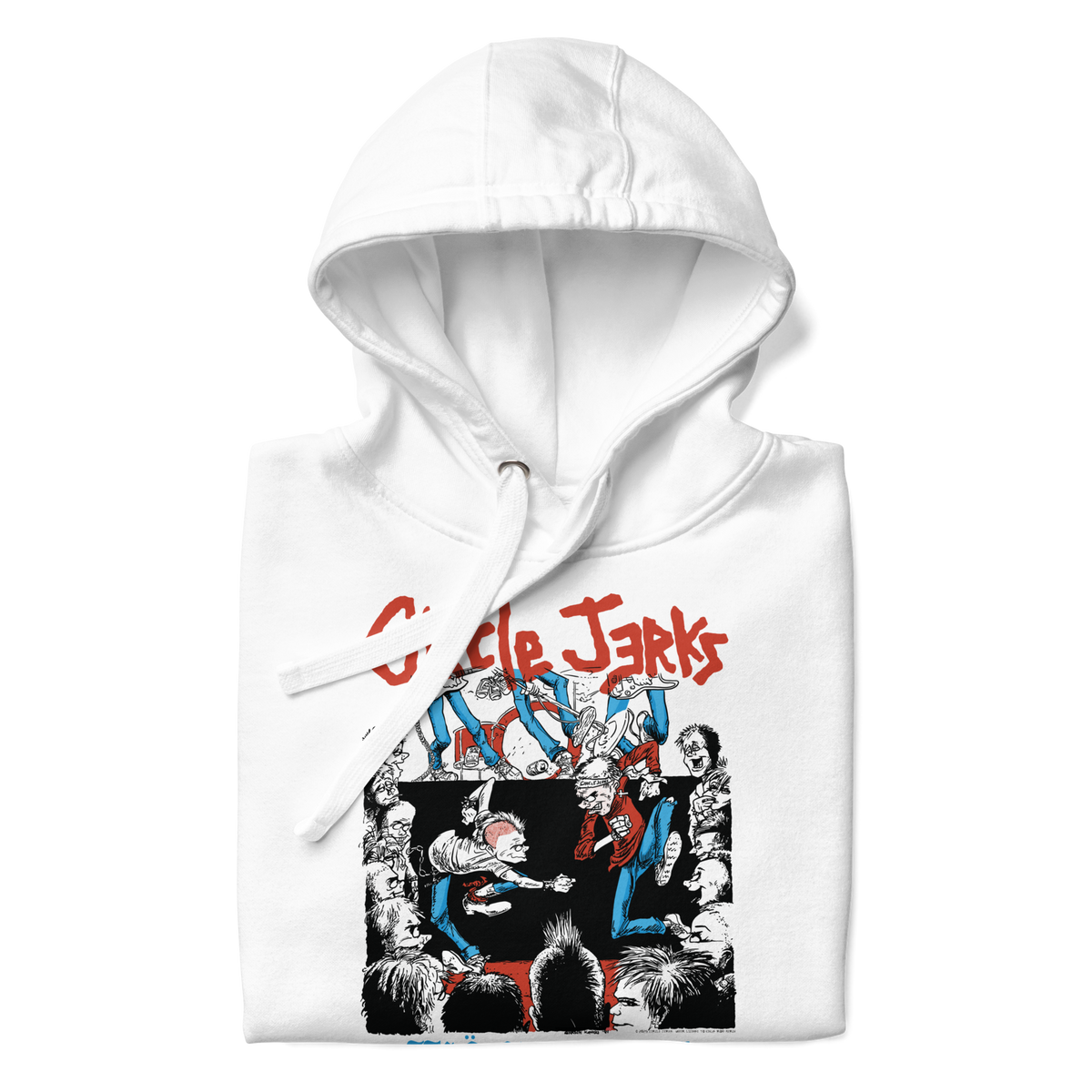 Stakes Circle Jerks 1986 Wonderful Tour Vintage Hoodie White