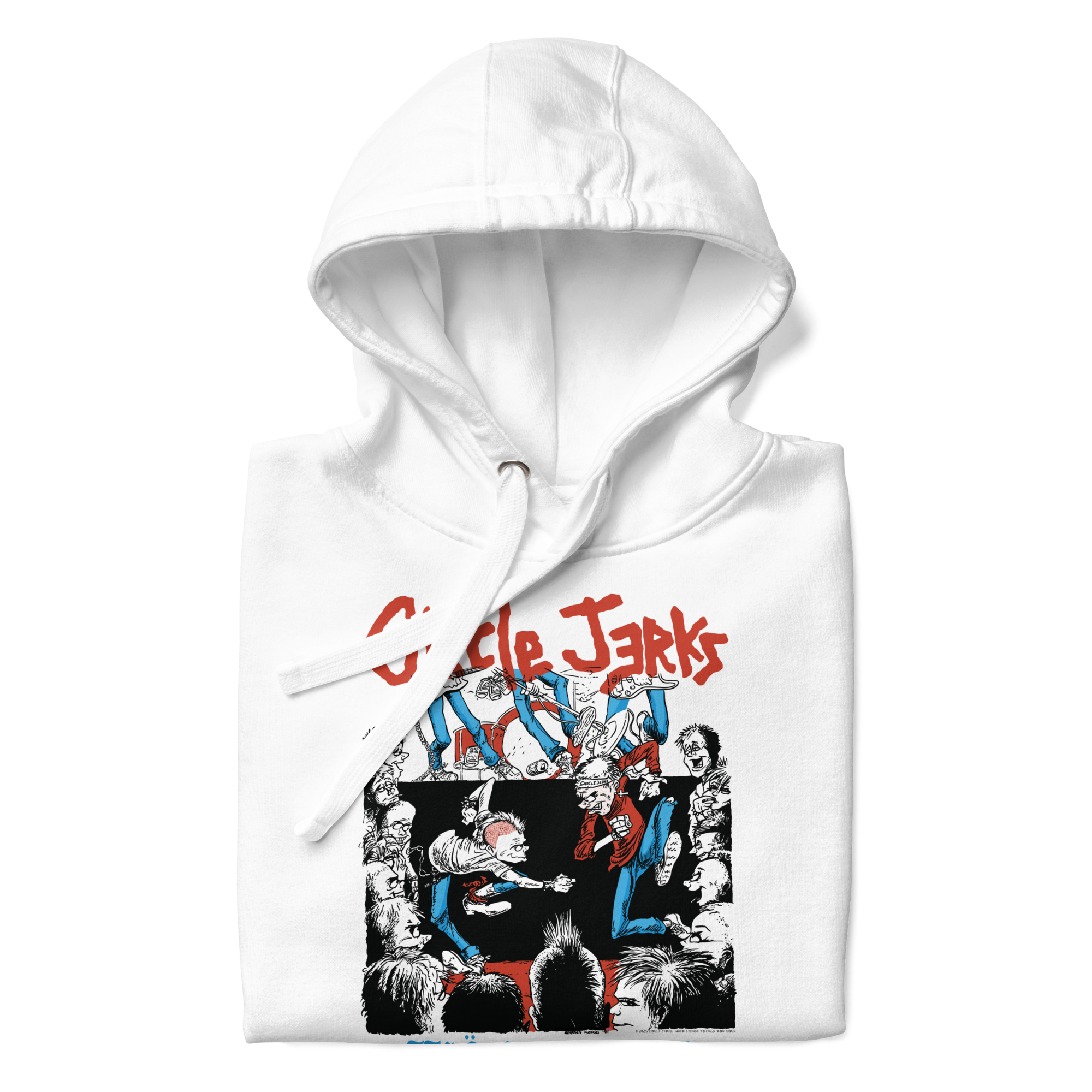 Stakes Circle Jerks 1986 Wonderful Tour Vintage Hoodie White