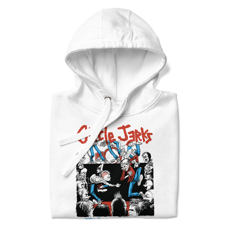 Stakes Circle Jerks 1986 Wonderful Tour Vintage Hoodie White