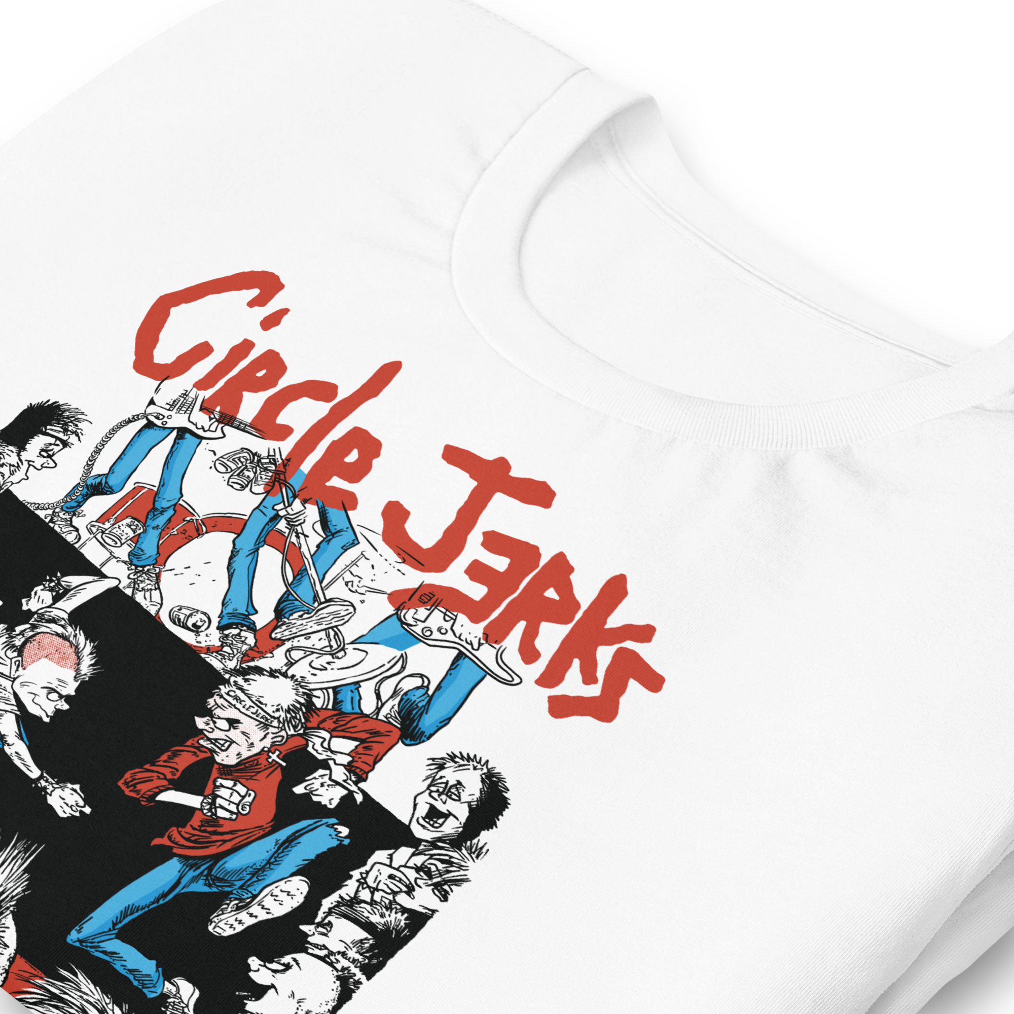 Stakes Circle Jerks 1986 Wonderful Tour Vintage T-Shirt White