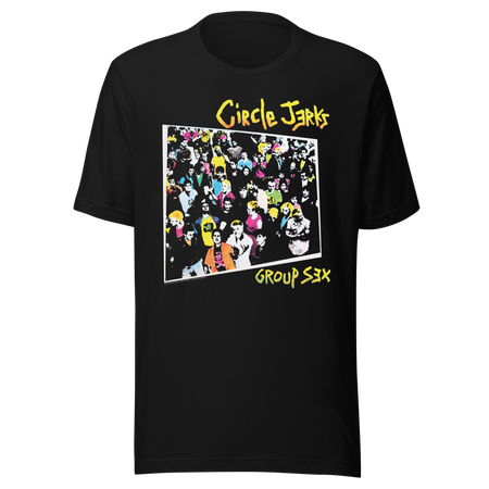 Stakes Circle Jerks Group Sex T-Shirt Black