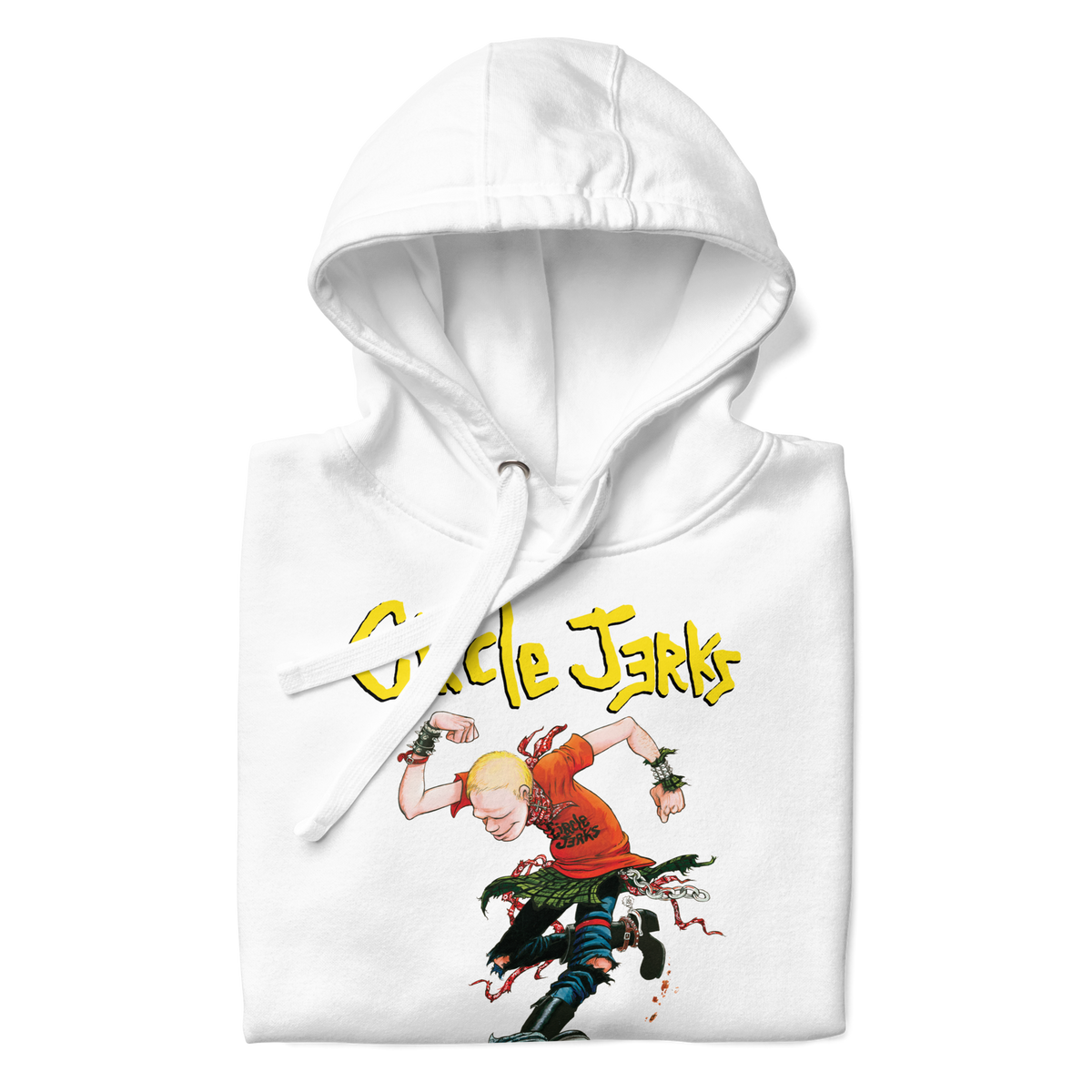 Stakes Circle Jerks Kick It Hoodie White