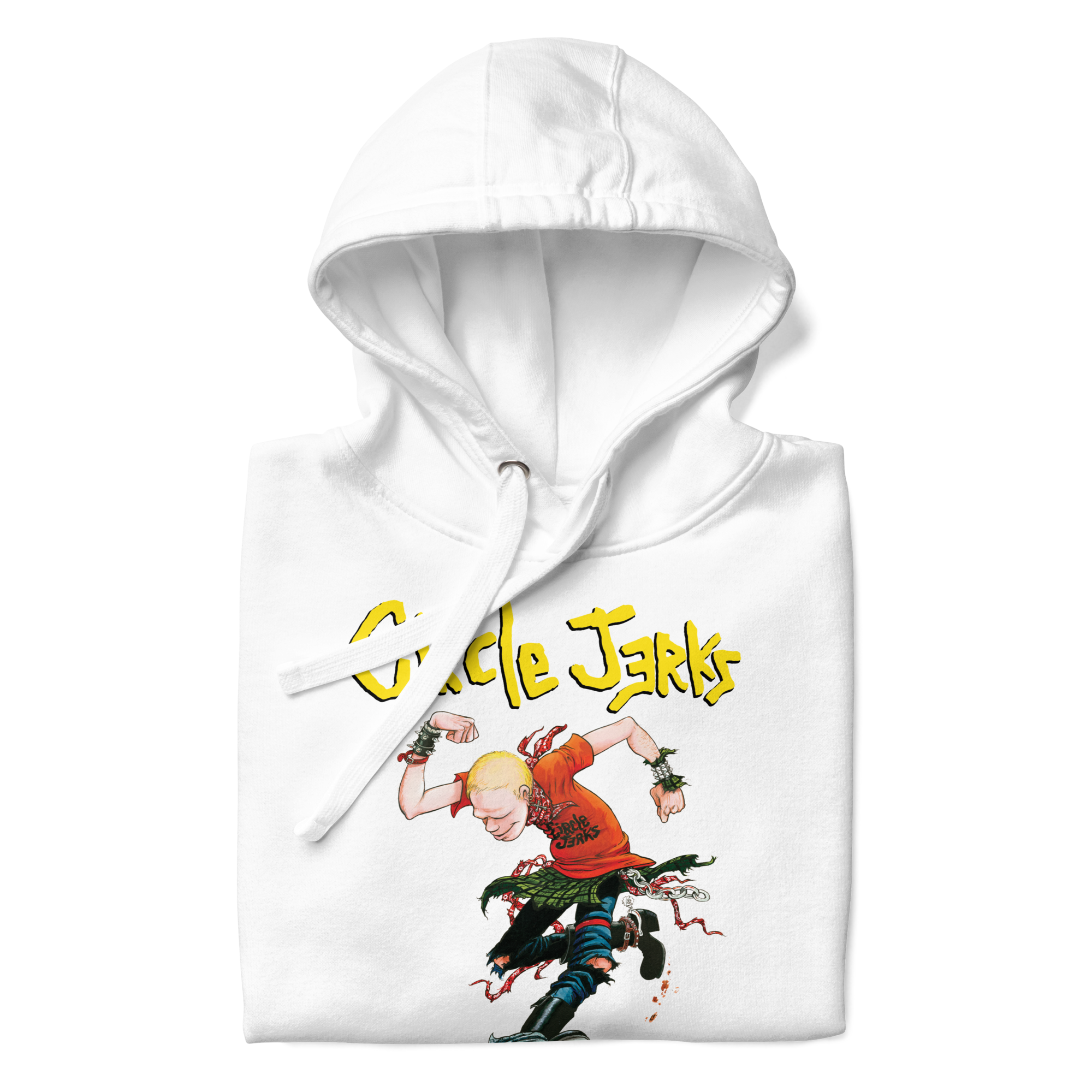 Stakes Circle Jerks Kick It Hoodie White