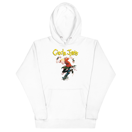Stakes Circle Jerks Kick It Hoodie White