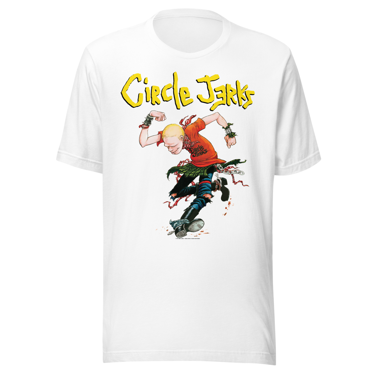 Stakes Circle Jerks Kick It T-Shirt White