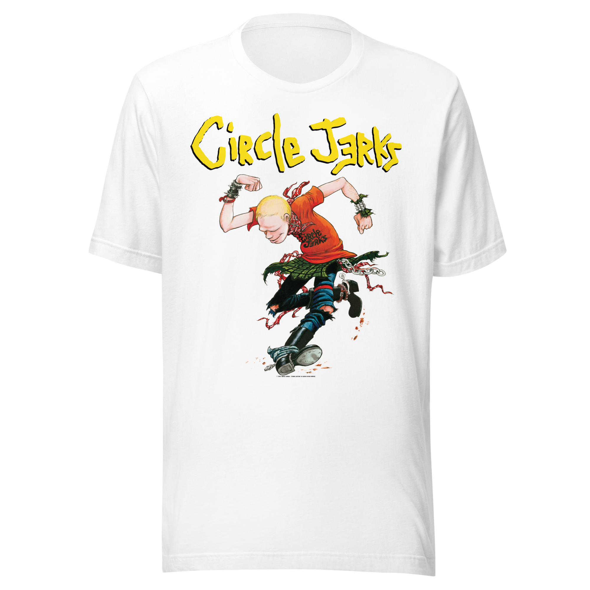 Stakes Circle Jerks Kick It T-Shirt White